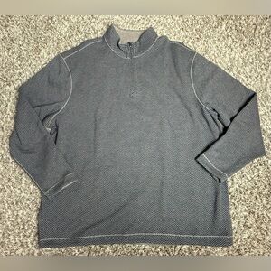 Blue Label Jacquard Reversible Quarter-Zip Pullover